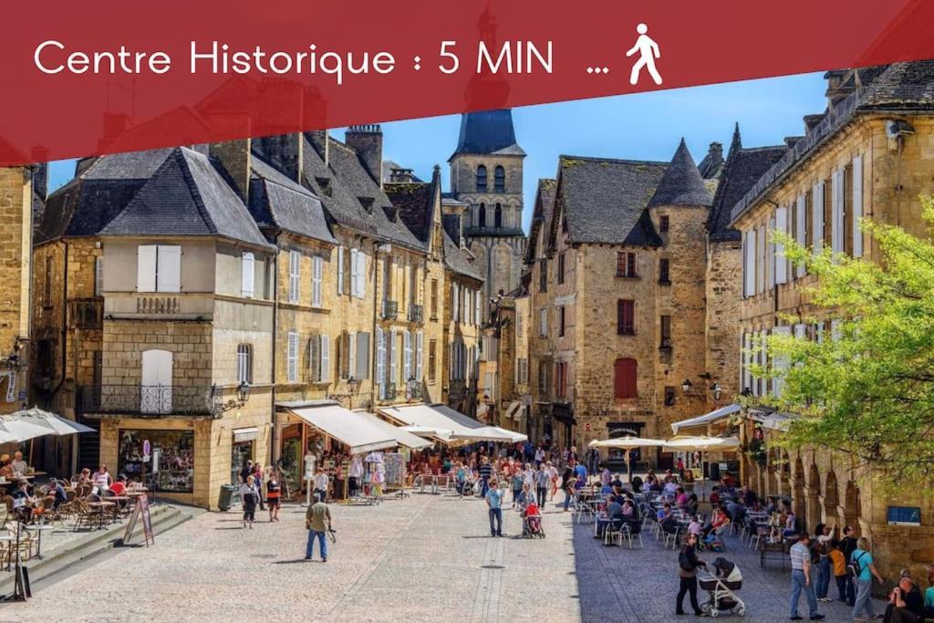 Ferienwohnung Le Spicy 2 Minutes Centre Historique Parking Sarlat Exterior foto